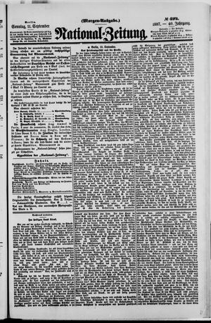 National-Zeitung vom 11.09.1887