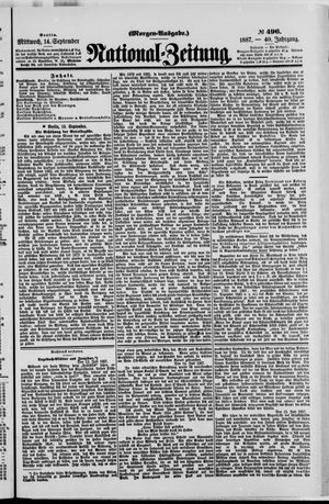 National-Zeitung vom 14.09.1887