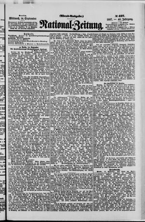 National-Zeitung vom 14.09.1887
