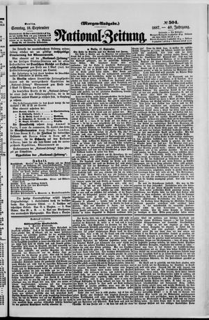 National-Zeitung vom 18.09.1887