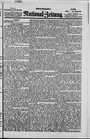 National-Zeitung vom 22.09.1887