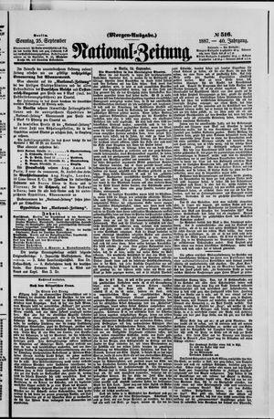 National-Zeitung vom 25.09.1887