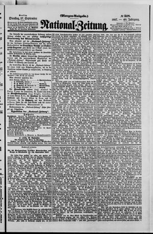 National-Zeitung vom 27.09.1887