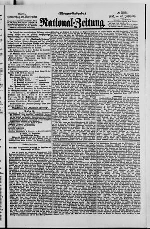 National-Zeitung vom 29.09.1887