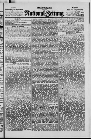 National-Zeitung vom 29.09.1887