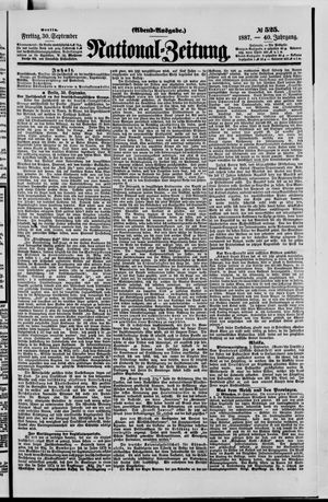 National-Zeitung vom 30.09.1887