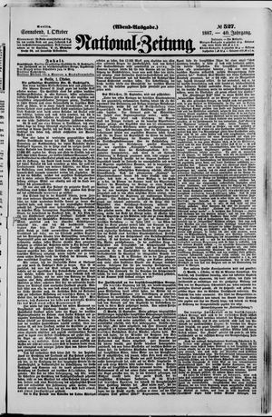 National-Zeitung vom 01.10.1887