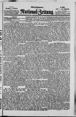 National-Zeitung vom 04.10.1887