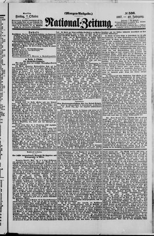 National-Zeitung vom 07.10.1887