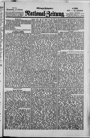 Nationalzeitung vom 15.10.1887