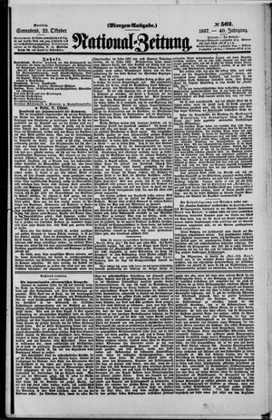 National-Zeitung vom 22.10.1887