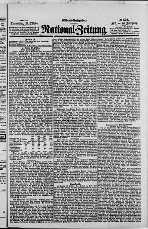 National-Zeitung vom 27.10.1887