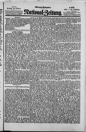 National-Zeitung vom 28.10.1887