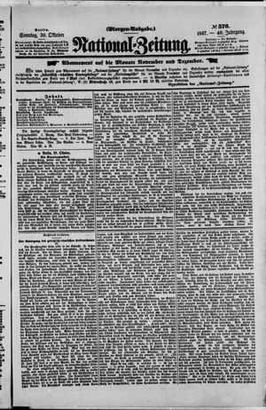 National-Zeitung vom 30.10.1887
