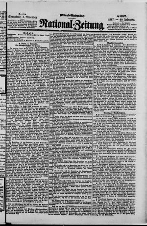 National-Zeitung vom 05.11.1887