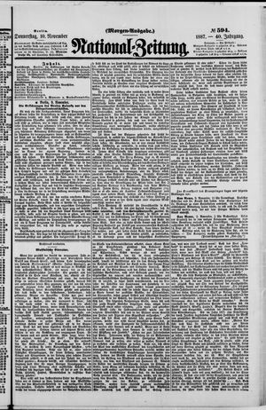 National-Zeitung vom 10.11.1887