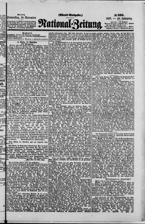 National-Zeitung vom 10.11.1887