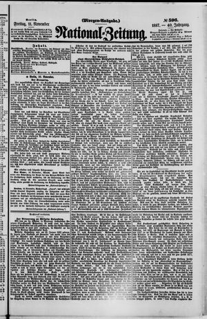 National-Zeitung vom 11.11.1887