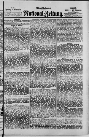 National-Zeitung vom 11.11.1887