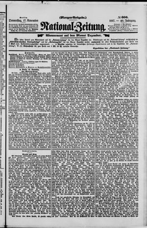 National-Zeitung vom 17.11.1887