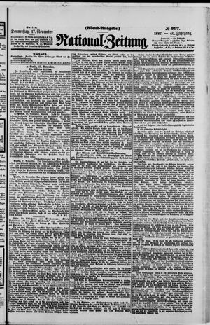 National-Zeitung vom 17.11.1887