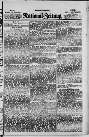 Nationalzeitung vom 21.11.1887