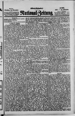 National-Zeitung vom 22.11.1887