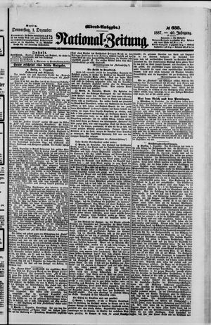 National-Zeitung vom 01.12.1887