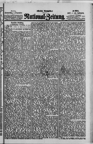 National-Zeitung vom 01.12.1887