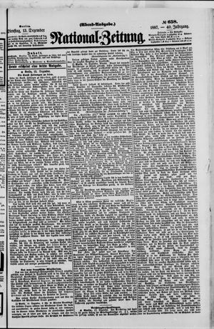 National-Zeitung vom 13.12.1887