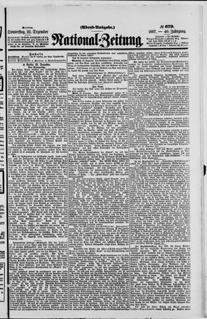 National-Zeitung vom 22.12.1887