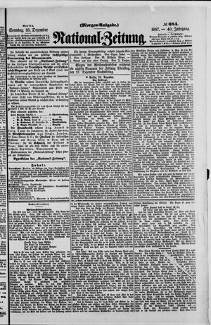 Nationalzeitung vom 25.12.1887