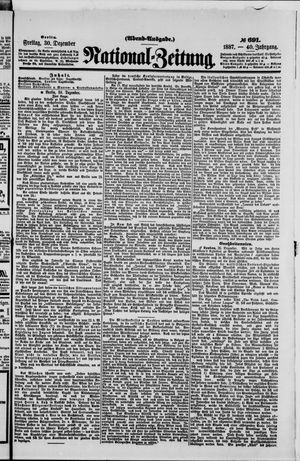 National-Zeitung vom 30.12.1887