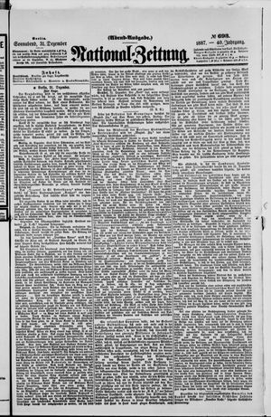 National-Zeitung vom 31.12.1887