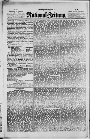 National-Zeitung vom 03.01.1888