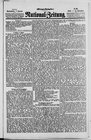 Nationalzeitung vom 07.01.1888