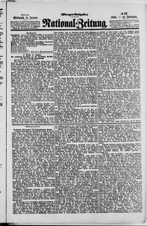 National-Zeitung vom 11.01.1888