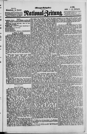 Nationalzeitung vom 14.01.1888