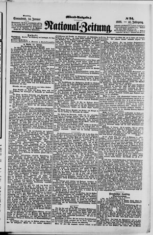 Nationalzeitung vom 14.01.1888