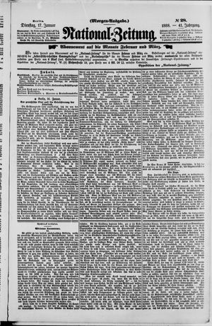 Nationalzeitung vom 17.01.1888