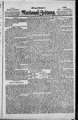 Nationalzeitung vom 20.01.1888
