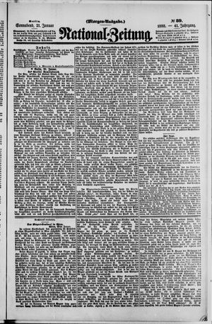 Nationalzeitung vom 21.01.1888