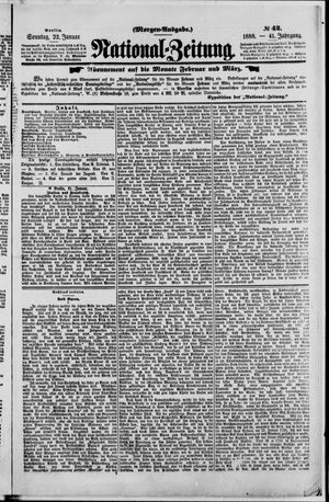 Nationalzeitung vom 22.01.1888