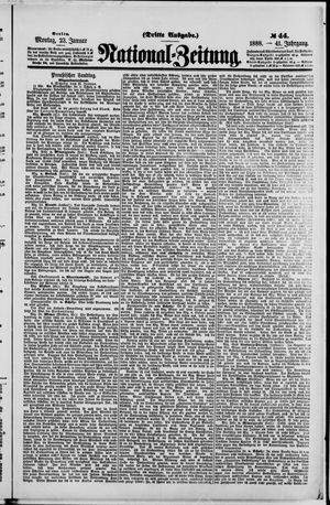National-Zeitung vom 23.01.1888