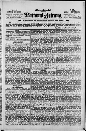 Nationalzeitung vom 24.01.1888