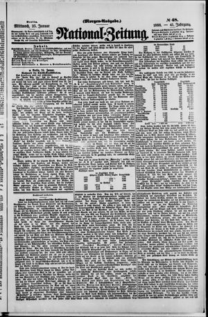 National-Zeitung vom 25.01.1888