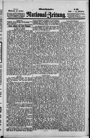 National-Zeitung vom 25.01.1888