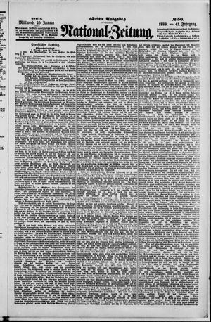 National-Zeitung vom 25.01.1888