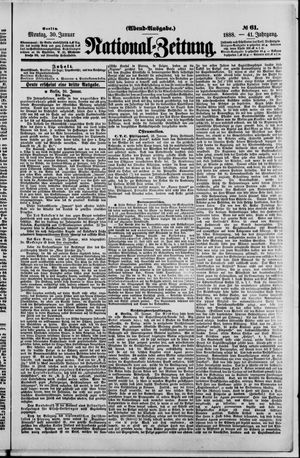 National-Zeitung vom 30.01.1888