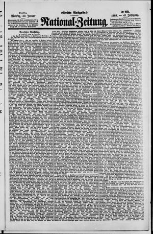 Nationalzeitung vom 30.01.1888